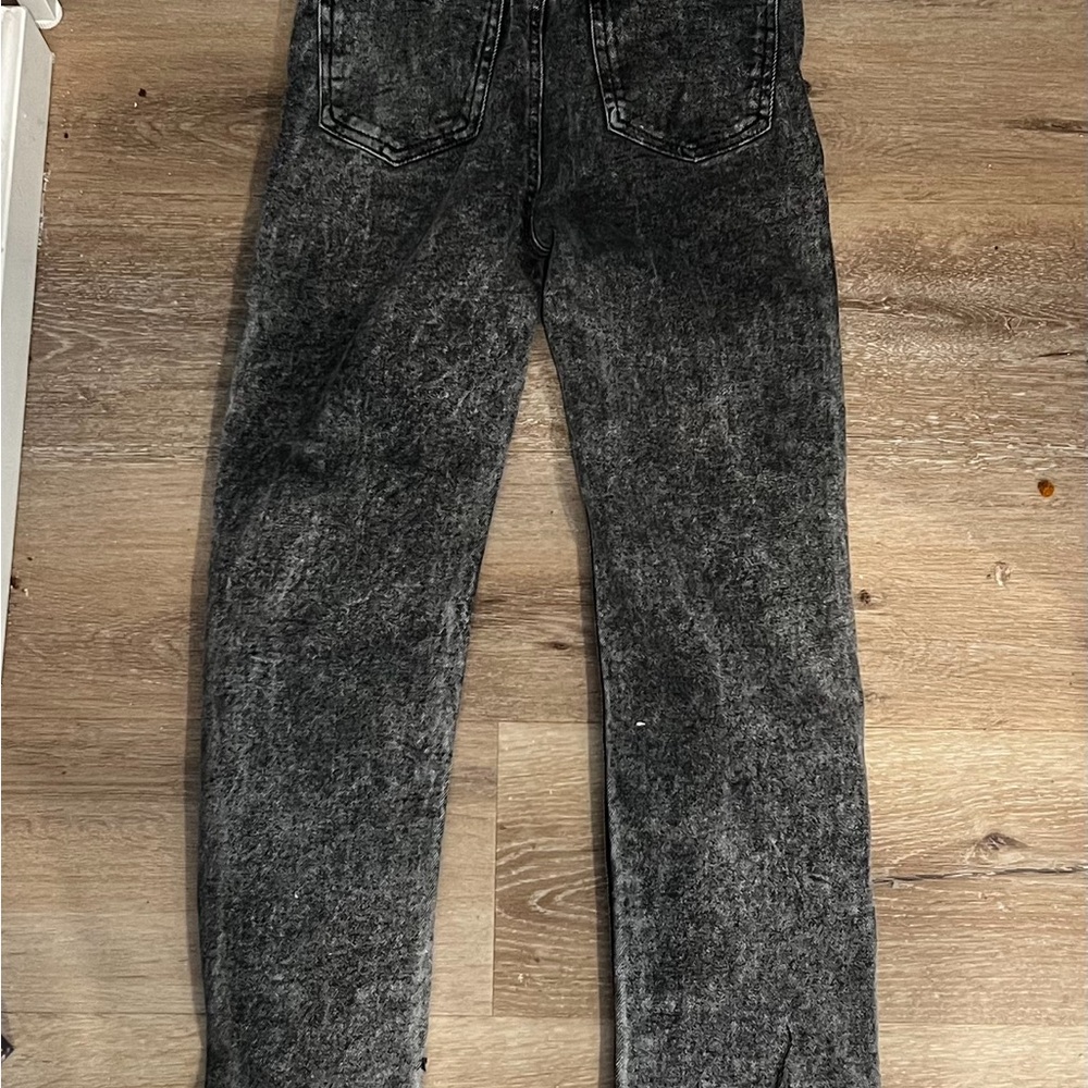 Kendall & Kylie Men's Slim Straight Jeans in Washed Black